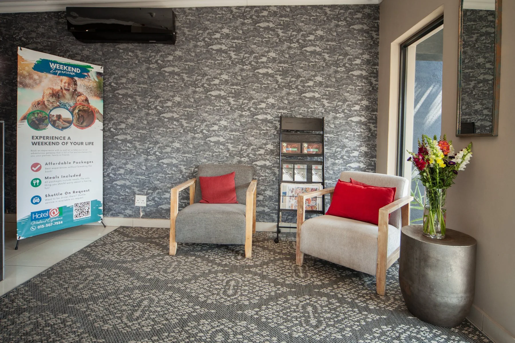 Tzaneen reception lobby at Hotel@Tzaneen