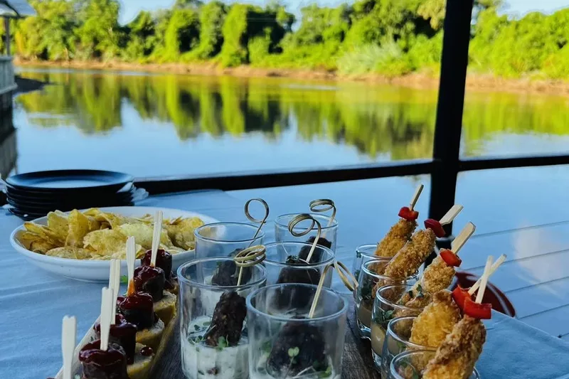 Snack platters on the junction phoenix river boat in Tzaneen alternate view 2