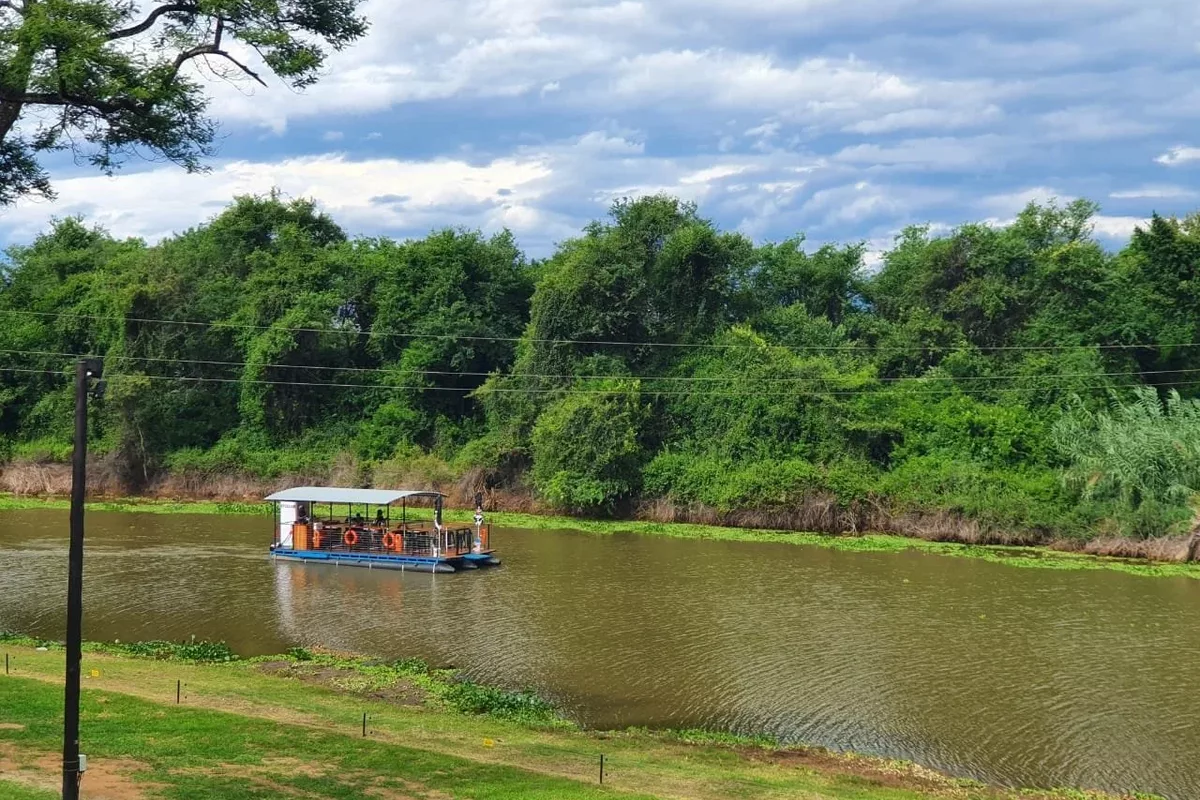 Aerial view of the the junction phoenix river boat in Tzaneen