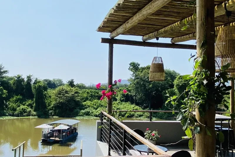 View of the junction phoenix river boat in Tzaneen from Letaba Junction restaurant
